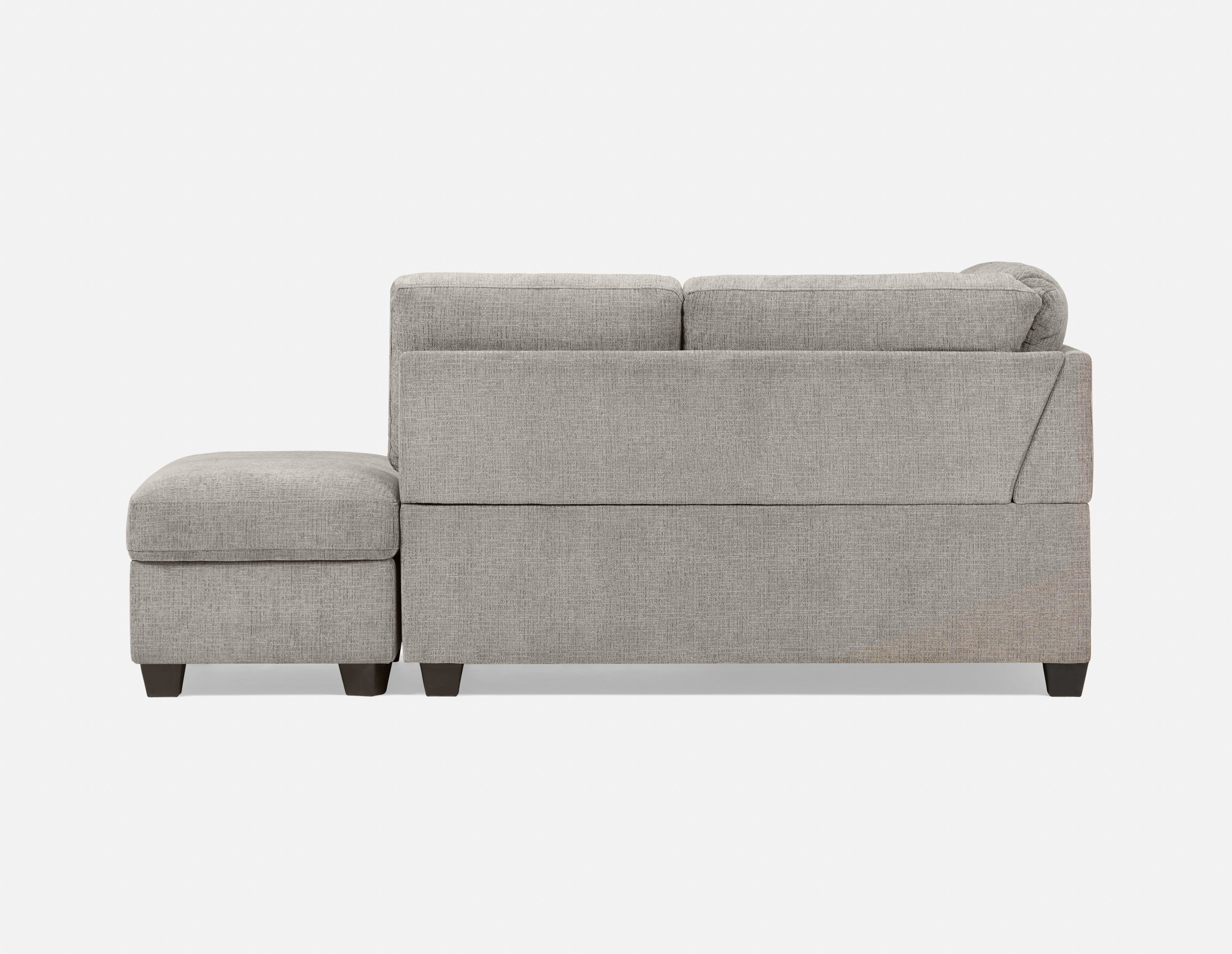 DELPHINE traditional right-facing sectional sofa-bed with storage undefined