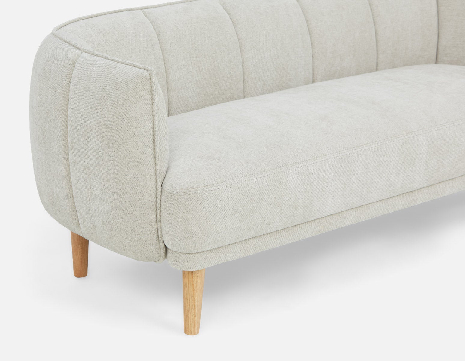 MARBELLA mid-century modern 3-seater sofa undefined