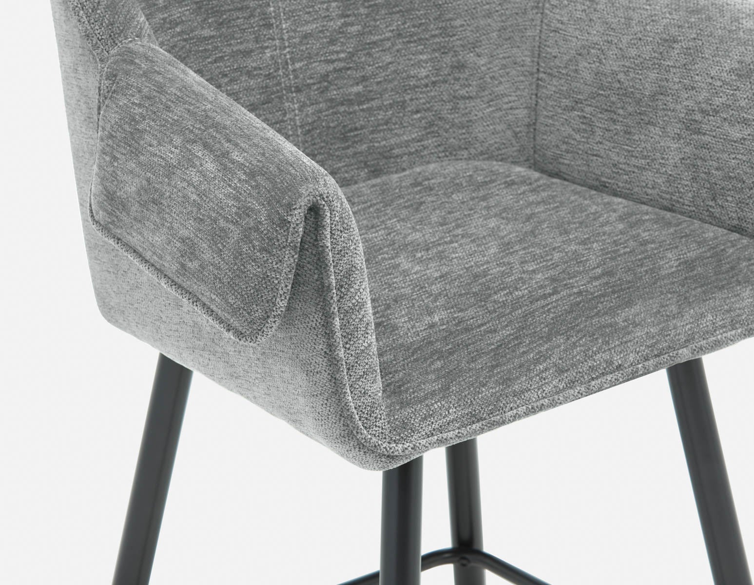 RALPH mid-century upholstered counter stool 66cm undefined