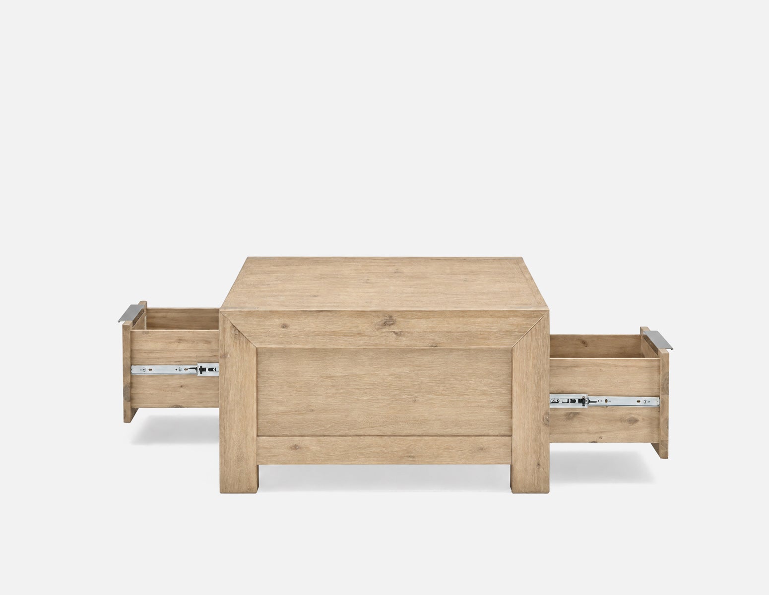 BREMEN table basse en bois d'acacia avec tiroirs campagnard moderne undefined