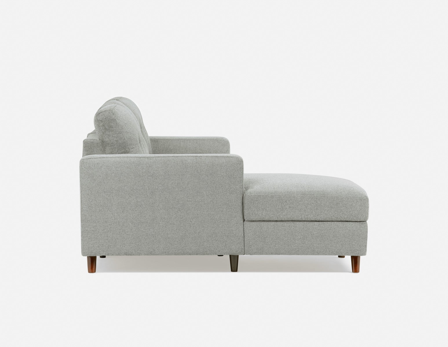 RENEE mid-century modern left-facing sectional sofa-bed with storage undefined