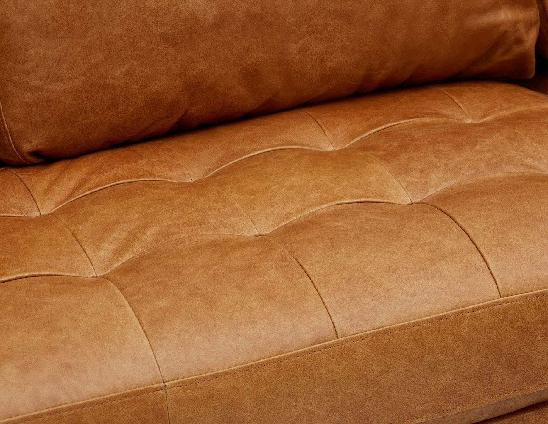 KINSEY canapé d'angle 100 % cuir, côté droit moderne du milieu du siècle undefined
