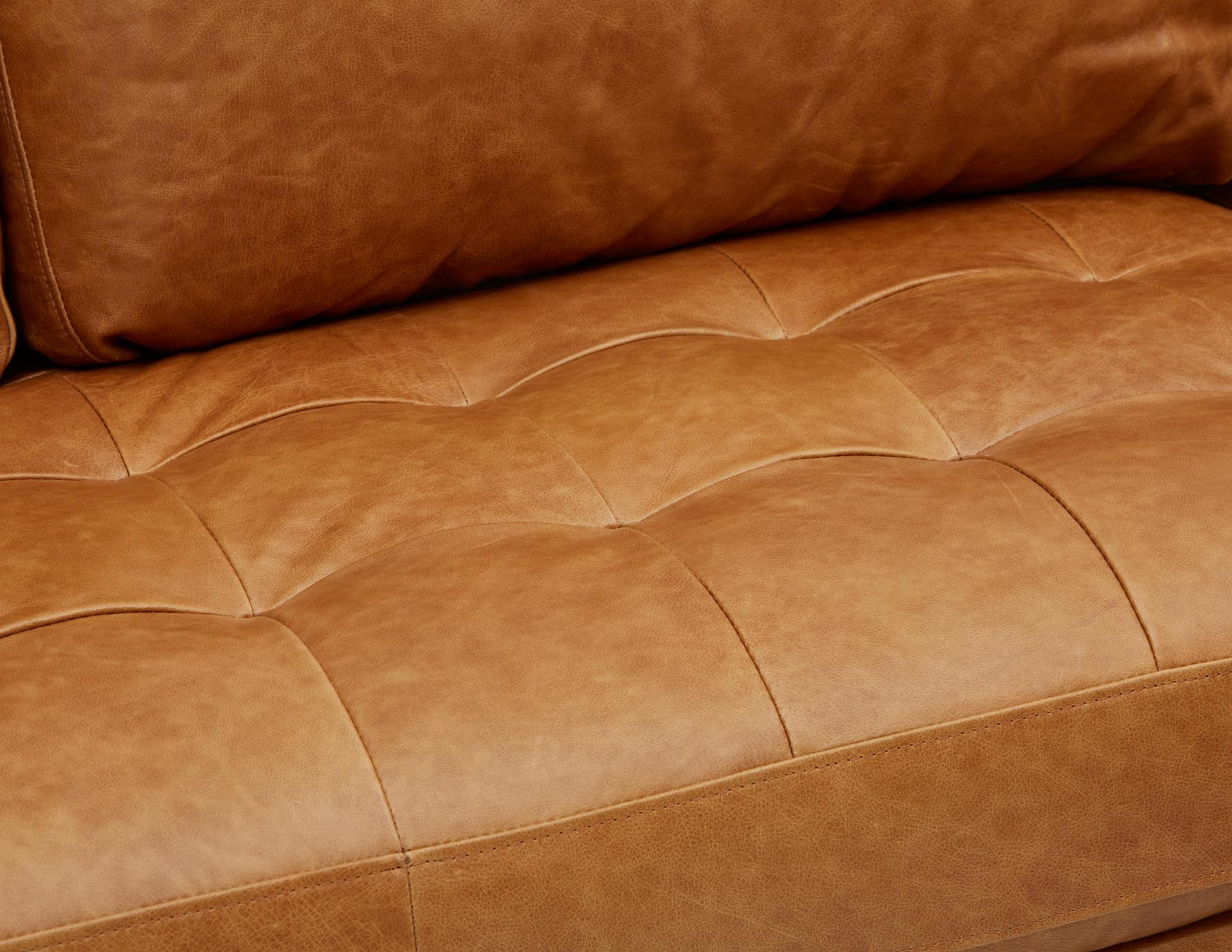 KINSEY canapé d'angle 100 % cuir, côté gauche moderne du milieu du siècle undefined