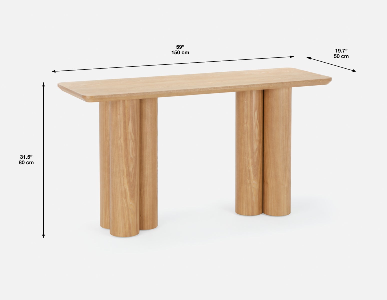 GUIDO modern minimalist console table 150 cm undefined