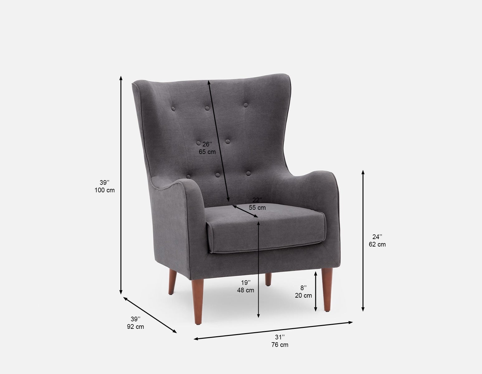 POLO fauteuil capitonné contemporain undefined