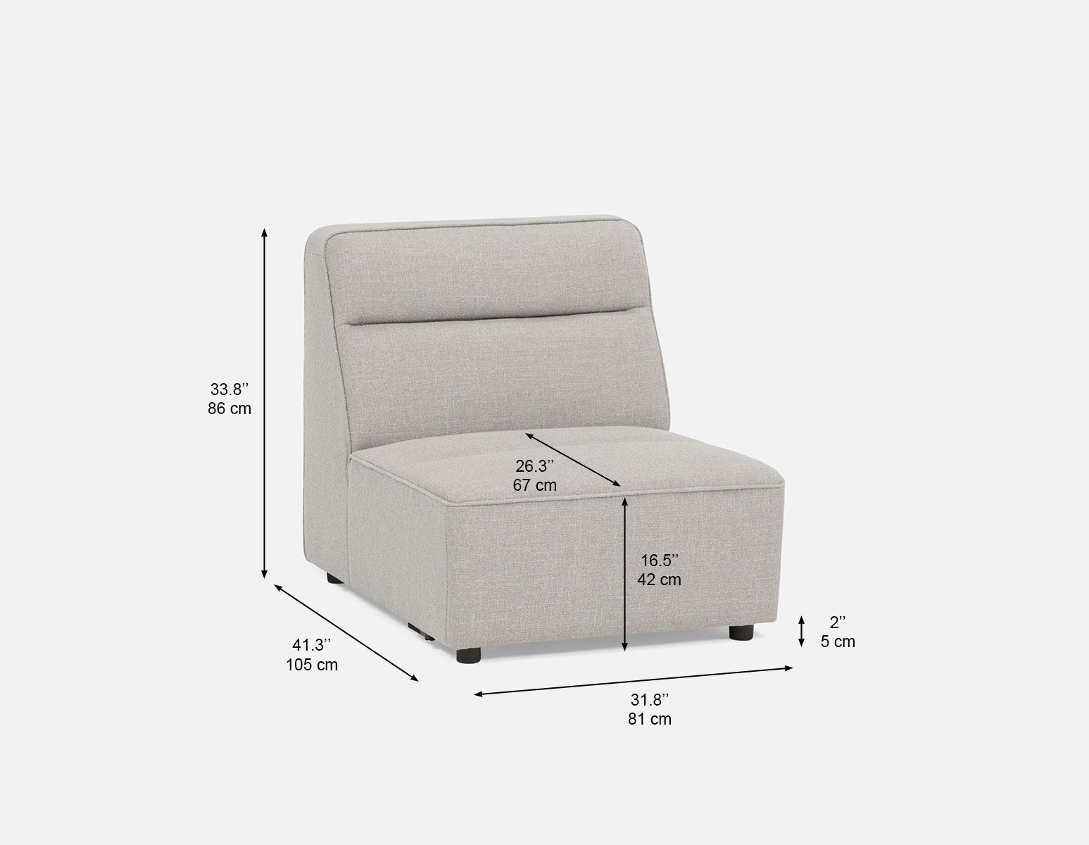 REVAN modulaire sans bras moderne s'adapte à votre espace undefined