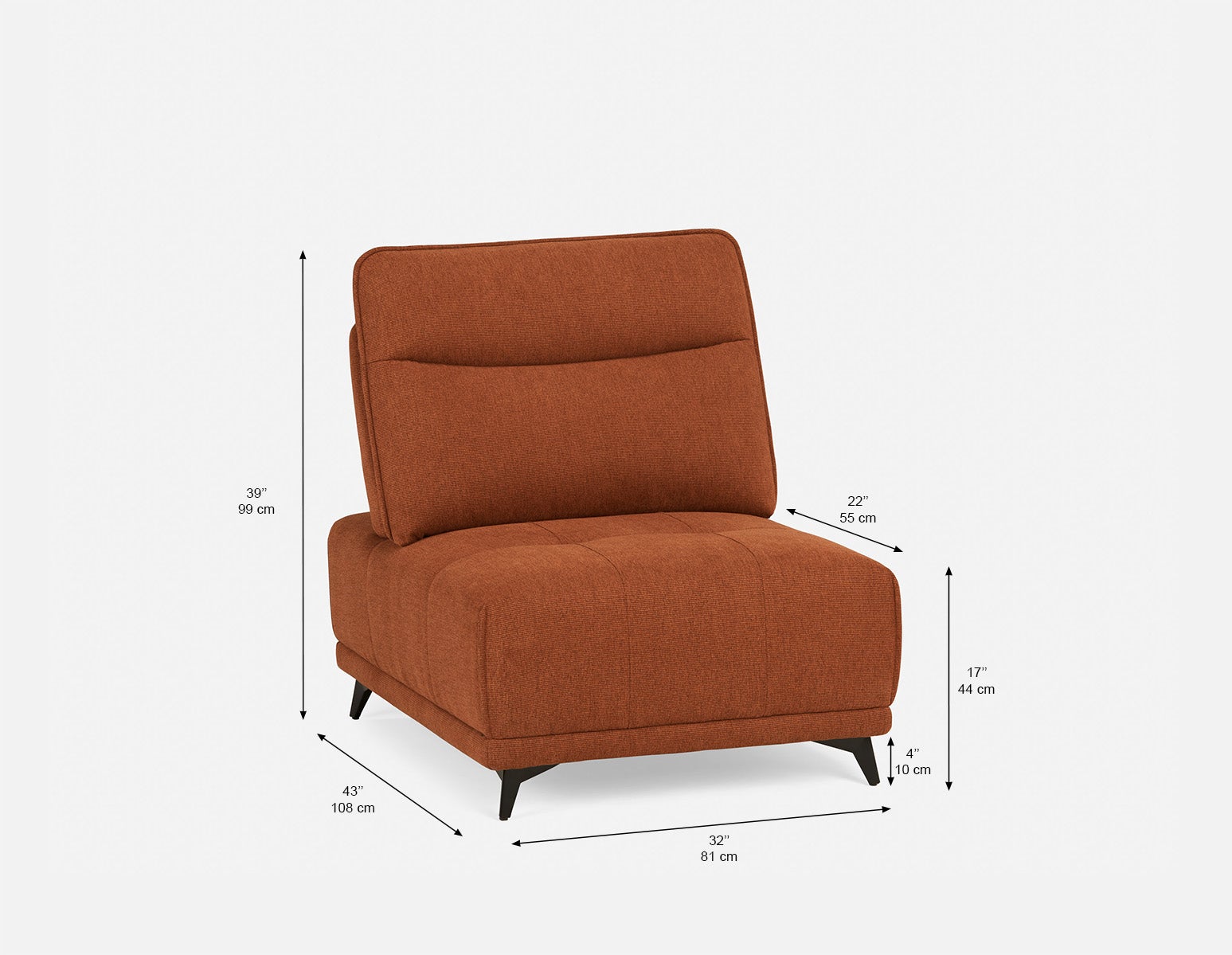 SIMON chaise d’appoint avec dossier réglable undefined