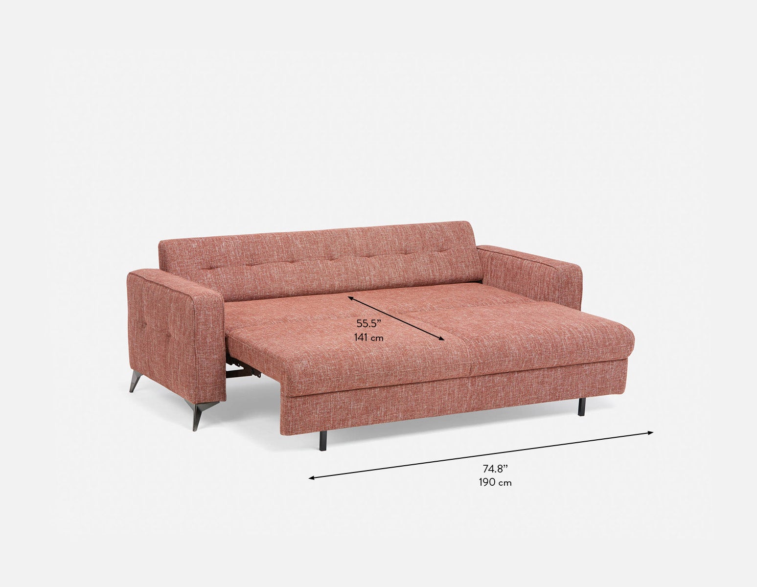 BRAD mid-century modern sofa-bed undefined