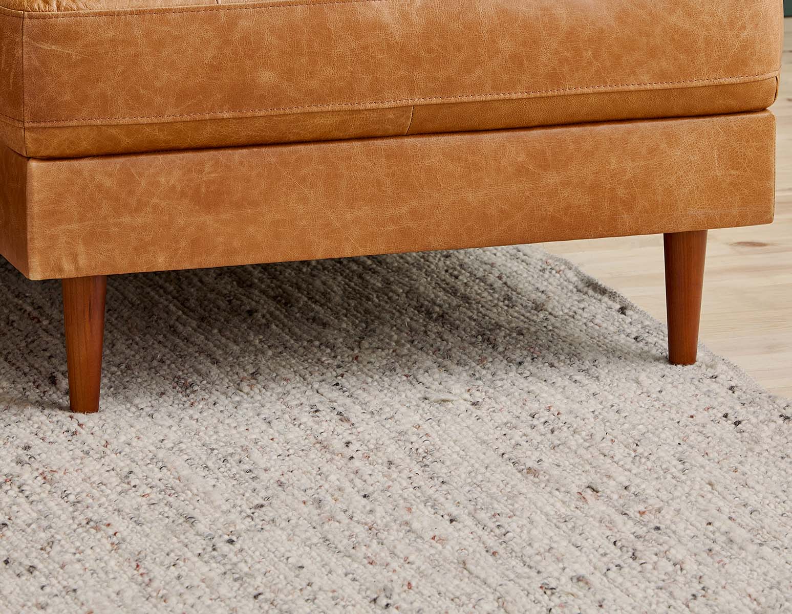 KINSEY canapé d'angle 100 % cuir, côté gauche moderne du milieu du siècle undefined