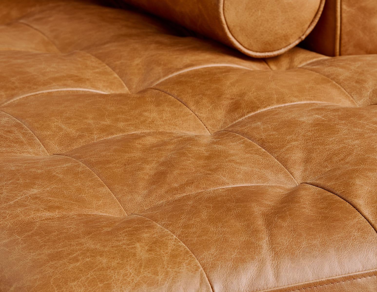 KINSEY canapé d'angle 100 % cuir, côté gauche moderne du milieu du siècle undefined