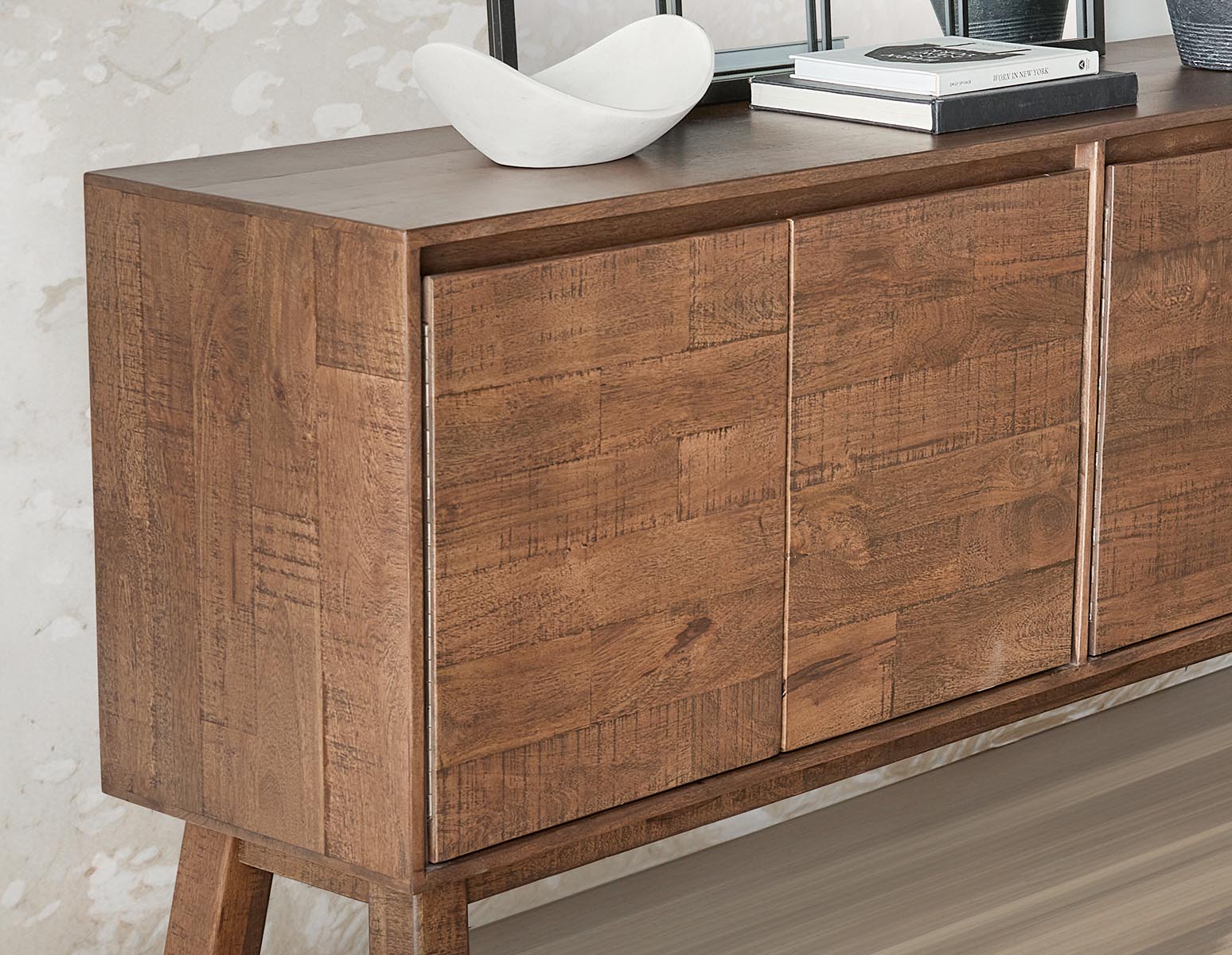 THESSALIA distressed solid mango wood sideboard undefined