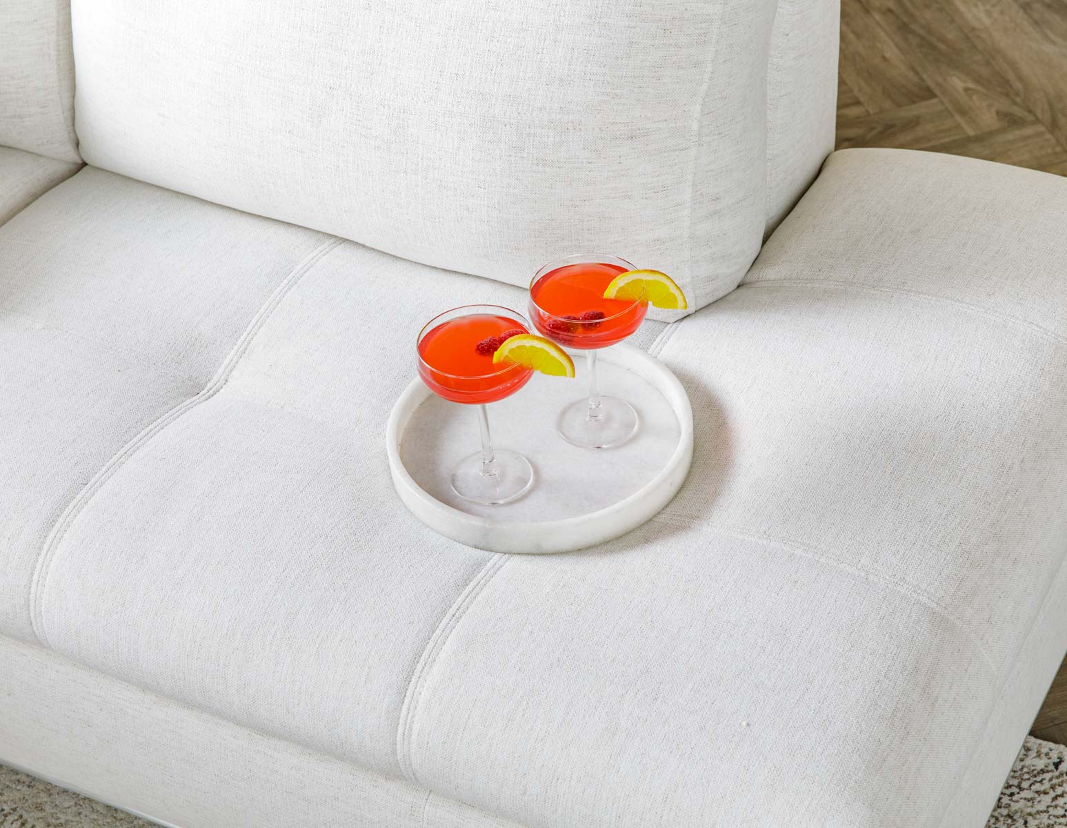 ANDREW right-facing sectional sofa in performance fabric undefined
