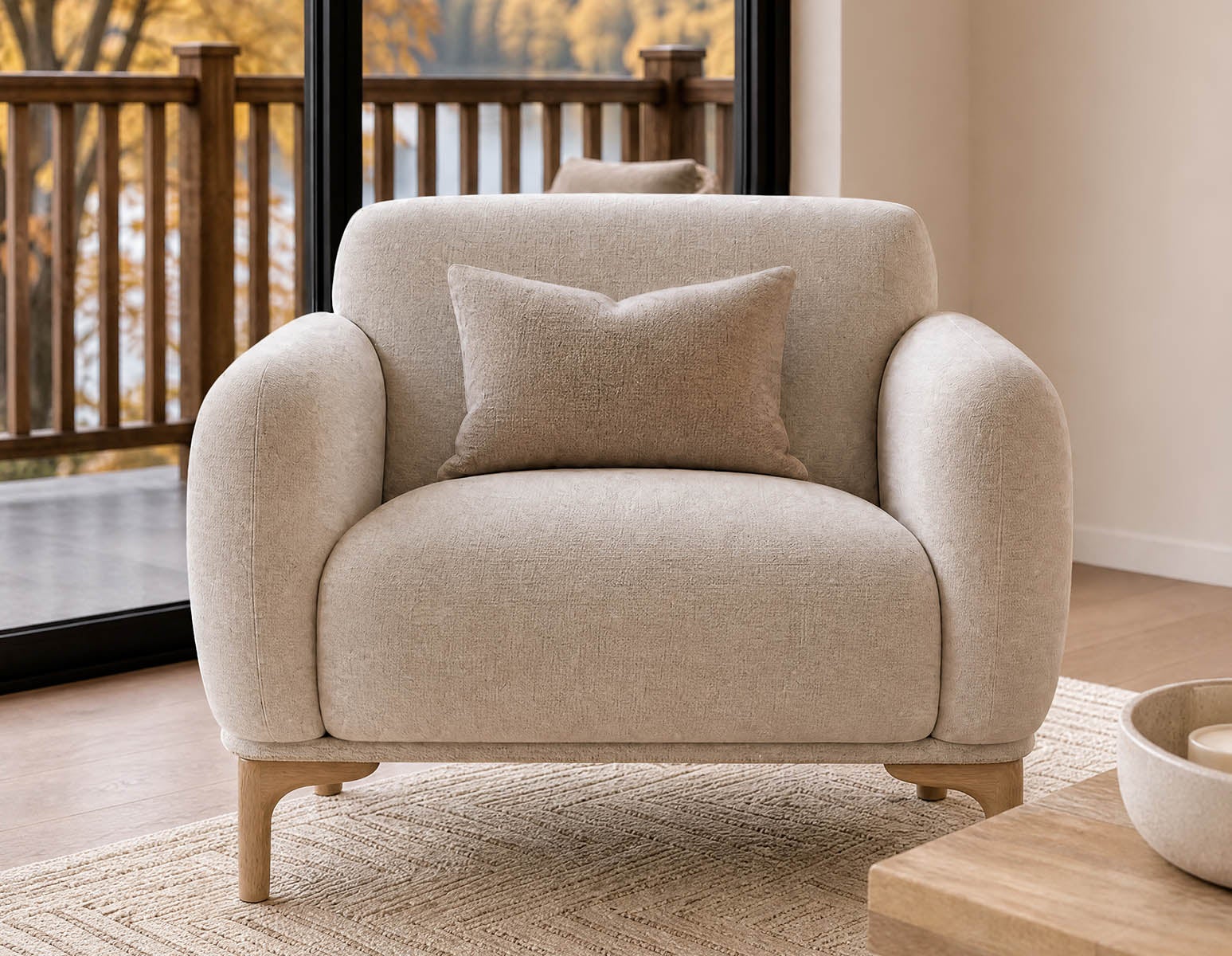 BRUX mid-century modern armchair undefined
