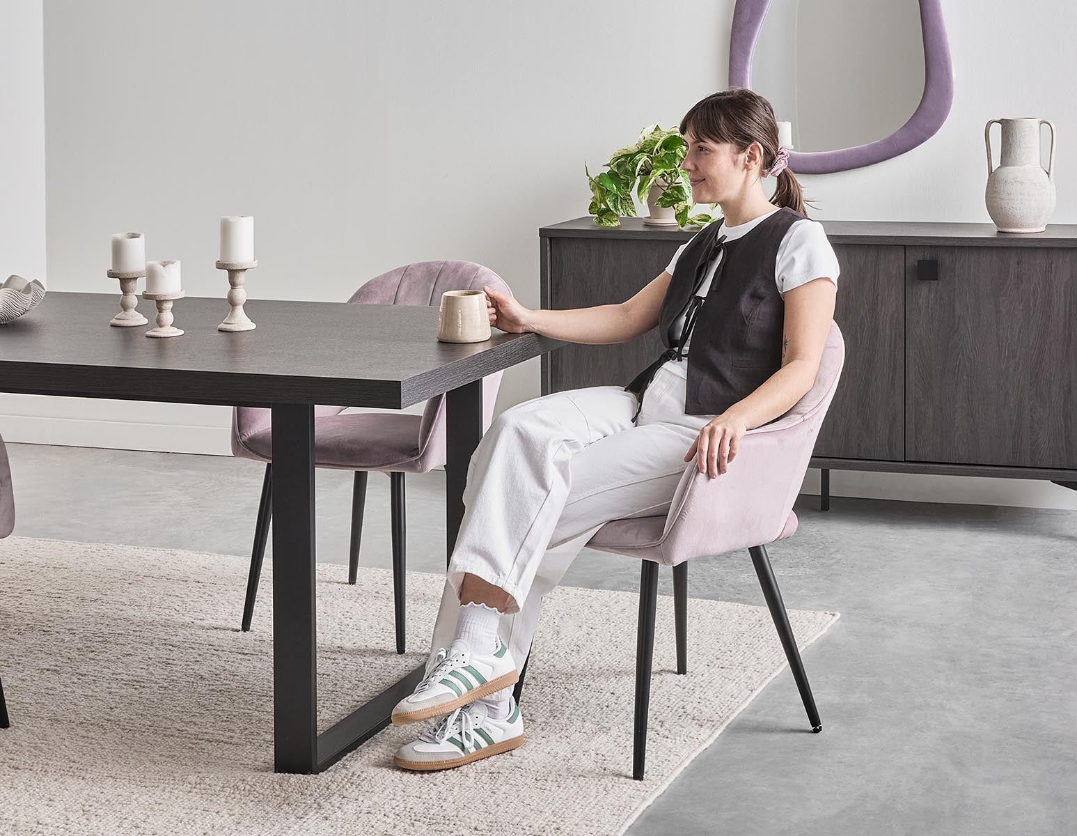 KIERA table de salle à manger moderne 180cm undefined