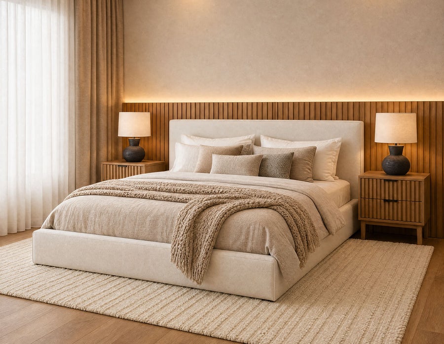 SORGUE upholstered queen size bed with storage undefined