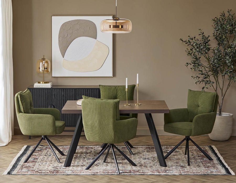 RICHARD swivel dining armchair undefined
