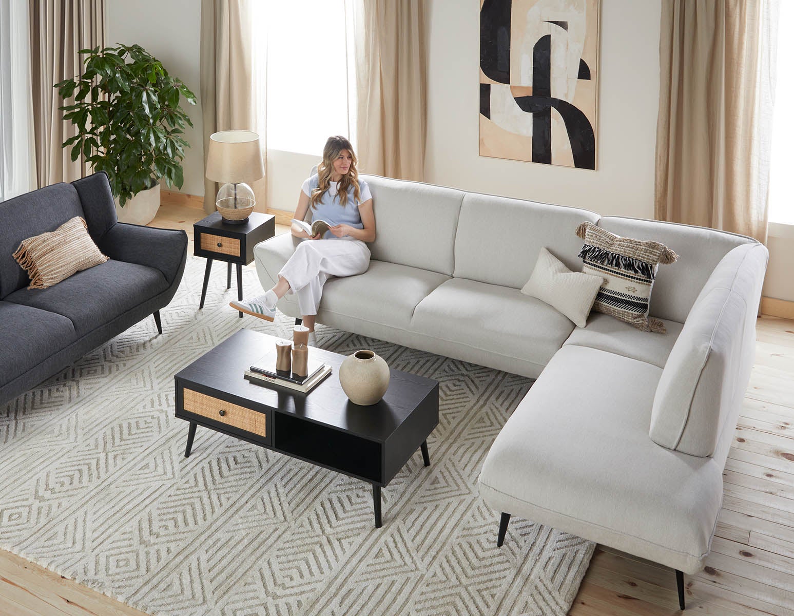 MARJORIE modern contemporary sectional-sofa undefined