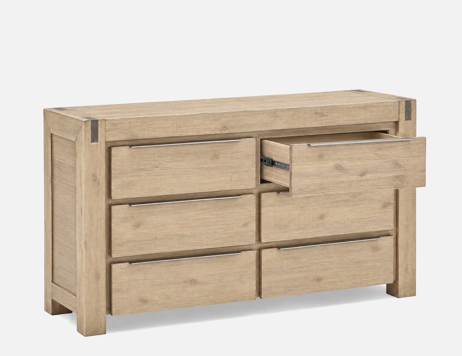 BREMEN commode à 6 tiroirs en bois d'acacia campagnard moderne undefined