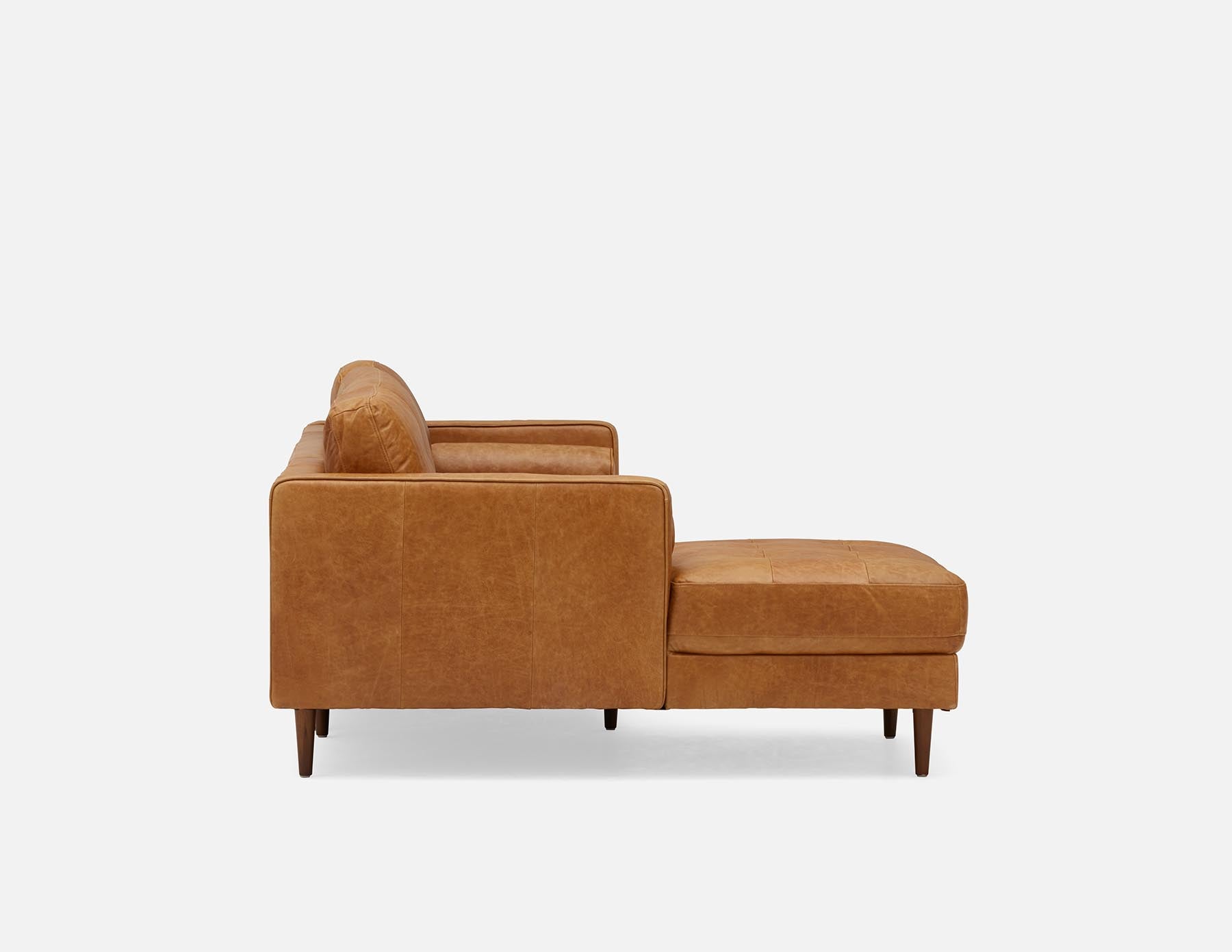 KINSEY canapé d'angle 100 % cuir, côté gauche moderne du milieu du siècle undefined