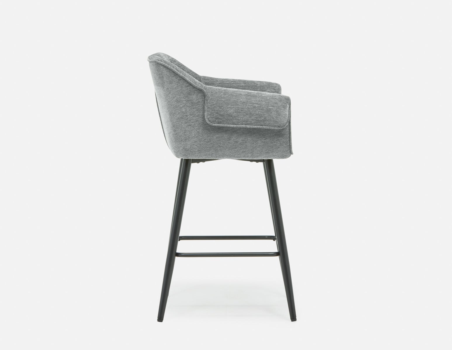 RALPH mid-century upholstered counter stool 66cm undefined