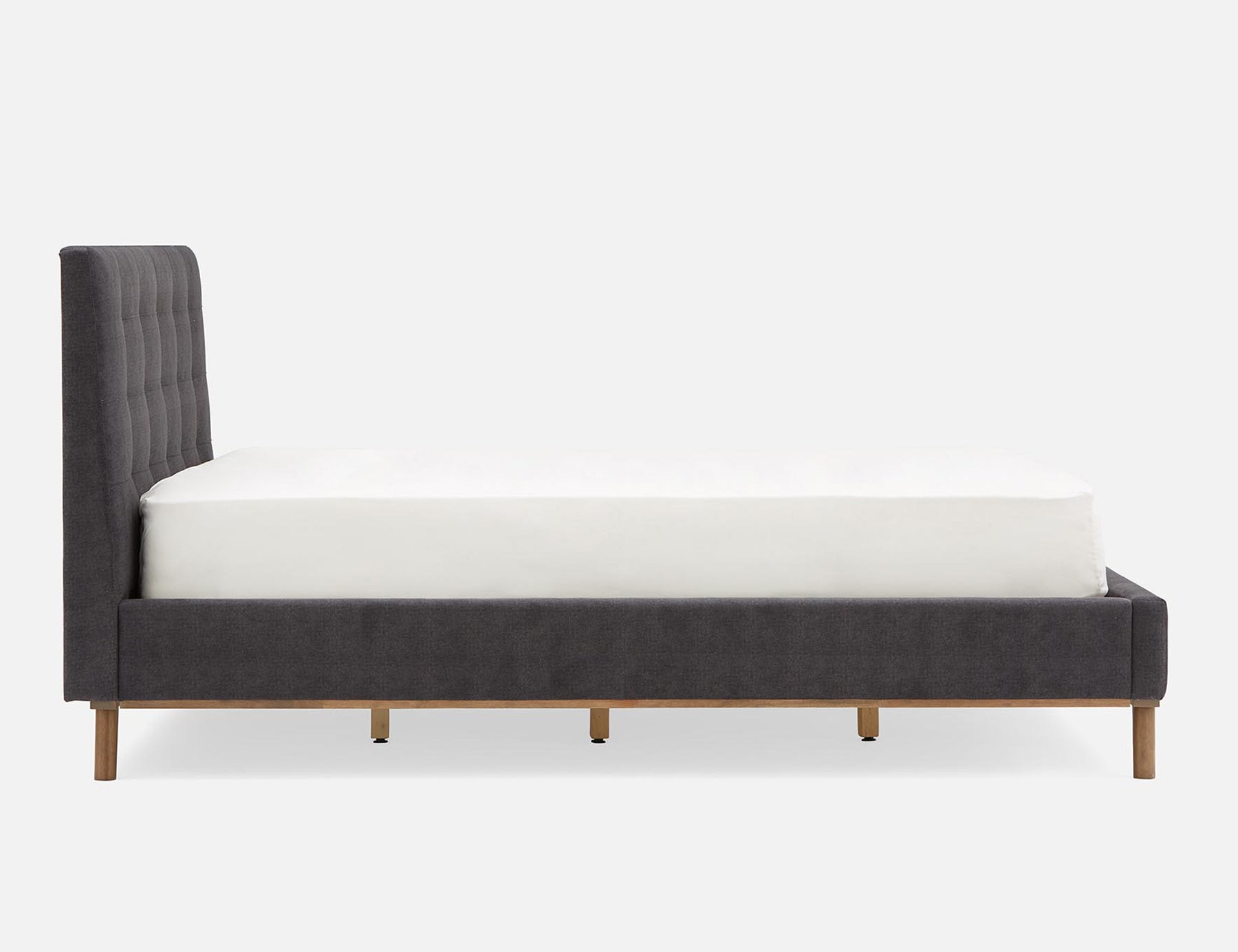CARME mid-century modern tufted upholstered king size bed undefined