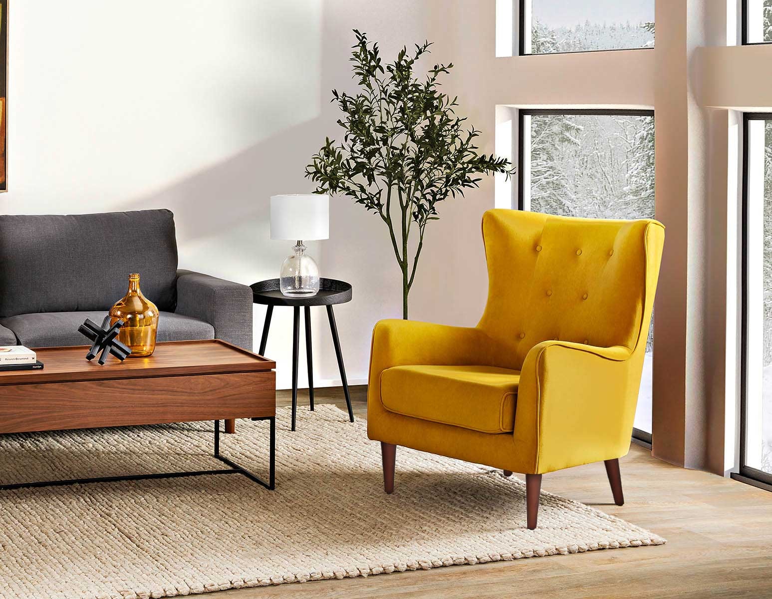 POLO fauteuil capitonné contemporain undefined