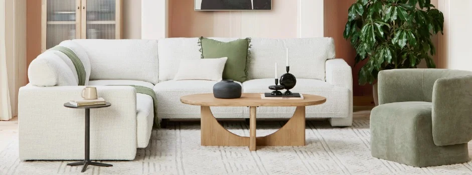 ARTHUR - canapé d'angle moderne - Beige