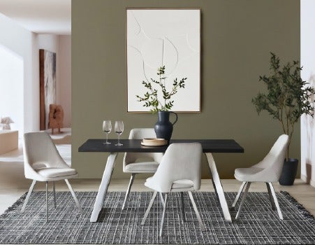 MADERA - table de salle à manger 160 cm - Frêne Noir